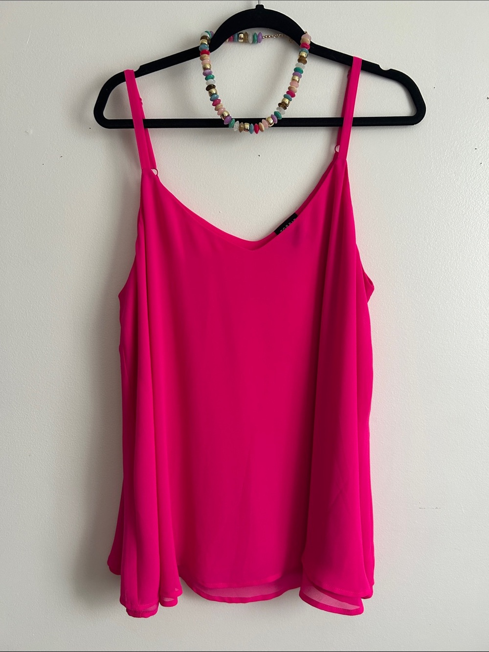 torrid Hot Pink V-Neck Sleeveless Cami